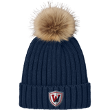 Wall Hockey Faux Fur Pom Beanie
