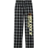 MD Jr. Black Bears Flannel Pocket Pant